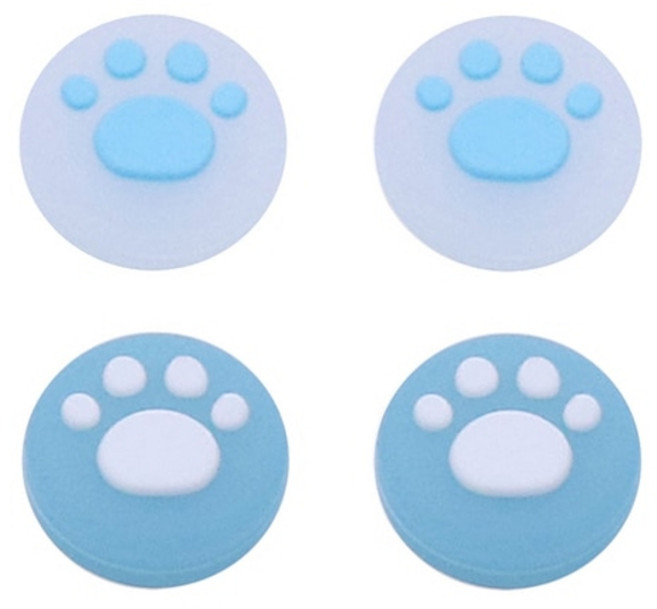 호환 PS5 PS4 4pcs 고양이 발 엄지 스틱 그립 캡 커버 ps3 x 박스 원x, 02 2