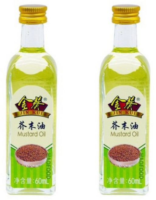 겨자유 중국 찌에무어유 겨자기름 머스타드오일-60g, 8개, 60ml