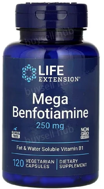 라이프 익스텐션 메가 벤포티아민 250mg 베지 캡슐 120정, 1개 - 쿠팡