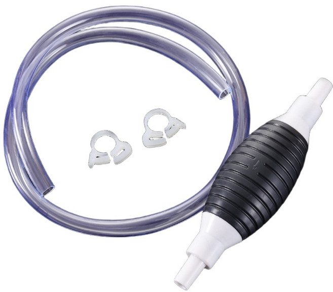 手動抽油器 虹吸管 多用途抽水管 汽車機車換油工具 快速抽取防漏設計 加厚耐腐蝕軟管, 1個