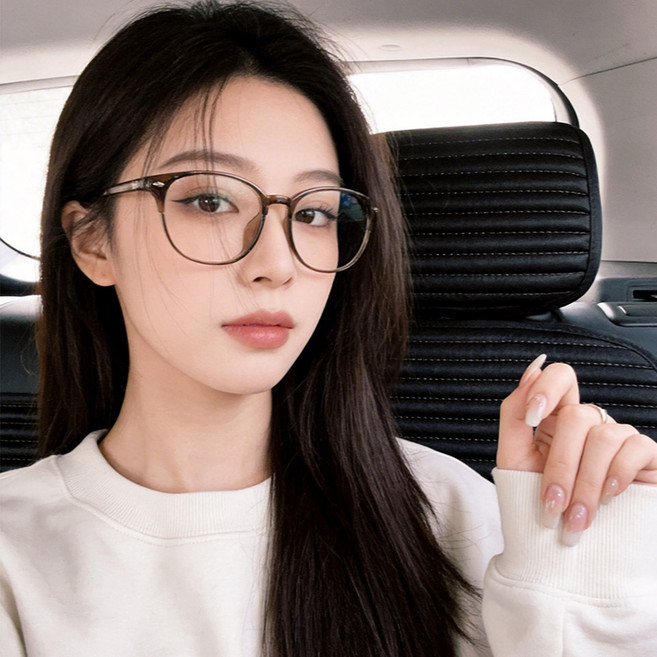 FEISEDY TR90 블루라이트차트 안경 가벼운 오벌형 남녀공용 Q0008