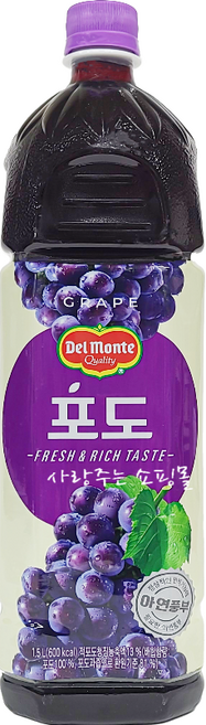 델몬트 포도, 1.5L, 5개