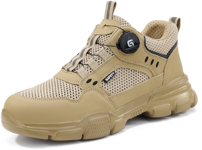 HONGHAI 남자 여름 안전화 경량 작업화 4인치 매쉬 안전화