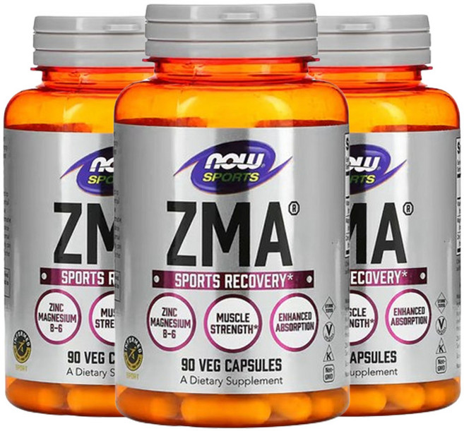 2+1 Now 나우푸드 스포츠 ZMA Sports Recovery 90베지캡슐, 90정, 3개