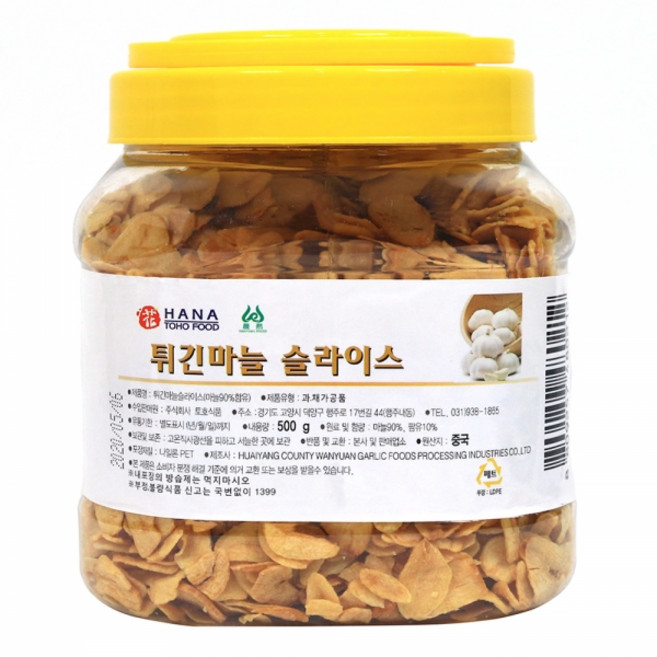 씨엔씨푸 튀긴마늘슬라이스500G, 1개, 500g