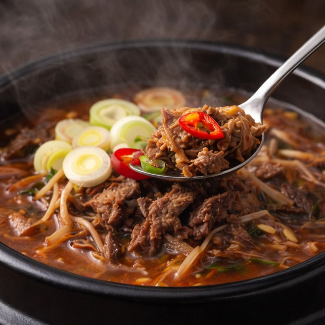 진한 국물 장터 국밥, 600g, 6개