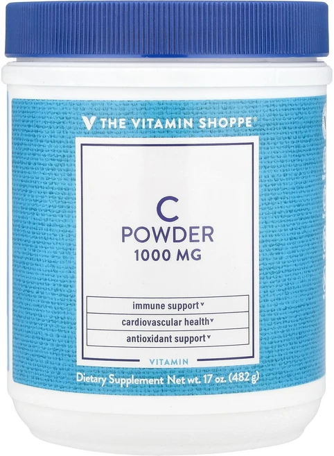 The Vitamin Shoppe C Powder 17 oz 482 mg, The Vitamin Shoppe, C Powder,, 1개 - 쿠팡