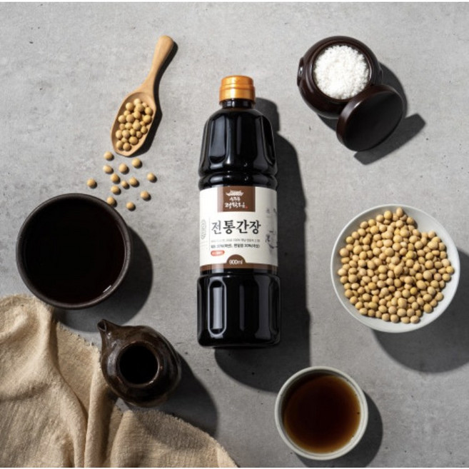 정학님 전통 간장, 2개, 900ml