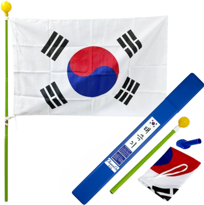 찬스온 신형 가정용 태극기 세트, 혼합, 1개