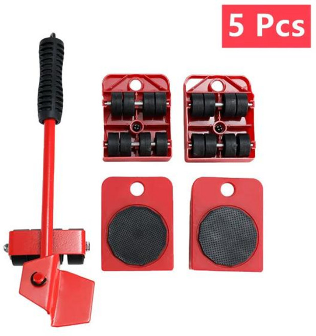 다목적 가구 이동 세트 - 손 이동 및 리프팅을 245개 헤비 듀티 롤러, [02] 5Pcs-Set
