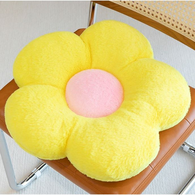 MIROSE 플라워 방석 쿠션 등받이 의자 소파 데이지 인테리어 차량 쿠션