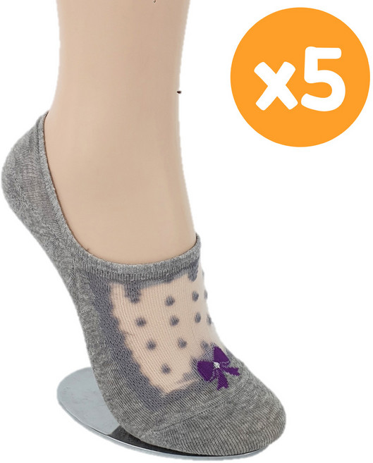 정아스토어 여성 수연 시스루덧신 5켤레