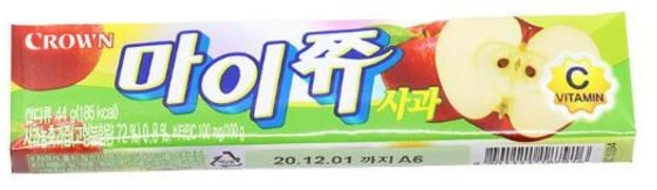 크라운 마이쮸 사과 44g, 1개