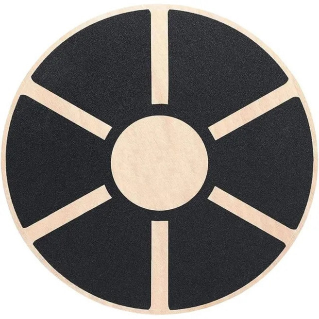 GEEKISTORE 나무 워블 밸런스 보드 운동 훈련 미끄럼 방지 다기능 요가 허리 트위스트 피트니스 장비 가정 체육관, [01] Wood, 1개