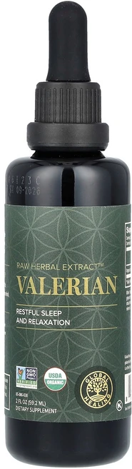 Global Healing Raw Herbal Extract Valerian 2 fl oz (59.2 ml), Global Healing, Raw Herbal Ext, 1개 - 쿠팡