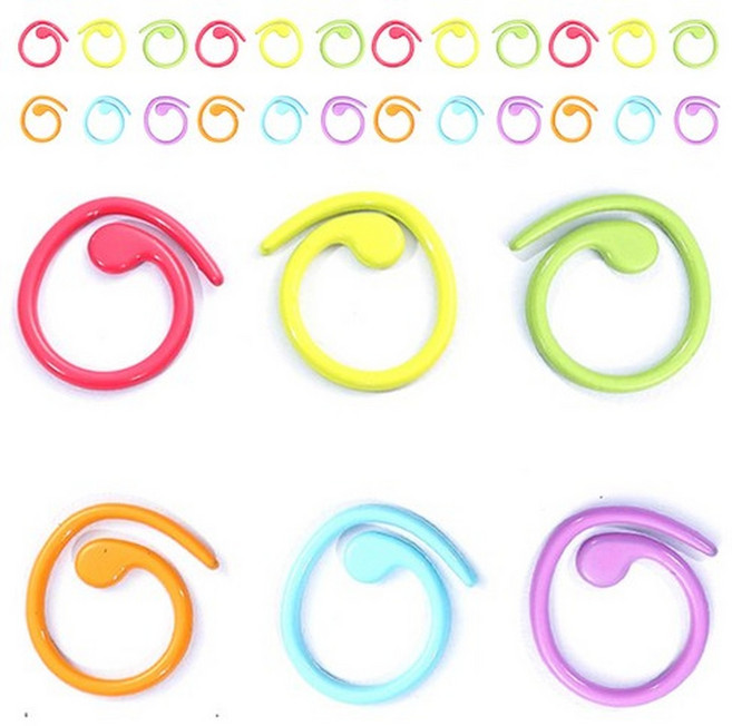 코히모 걸이형 단수 표시링 메탈 4W258, 랜덤 제품, 300개