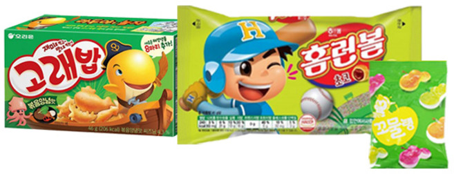 오리온 고래밥 46g 해태 홈런볼 41g (사은품증정), 1세트, 87g
