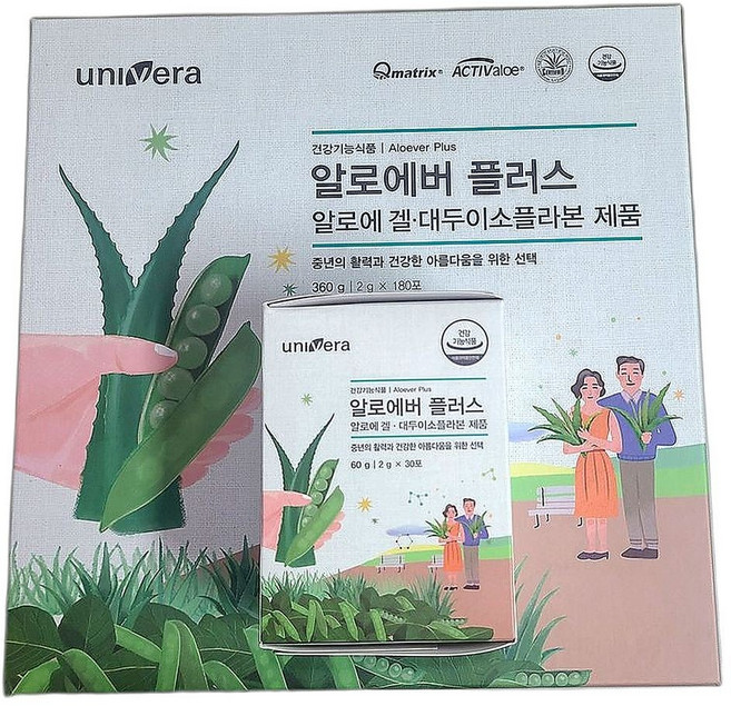 알로에 자연 유래 성분 함유 식물성 건강식품 면역력 지원 360g 1개