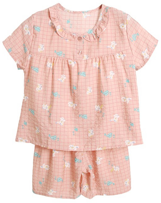 폭스 풍경인견 프릴 반팔 잠옷세트 E4 여아동