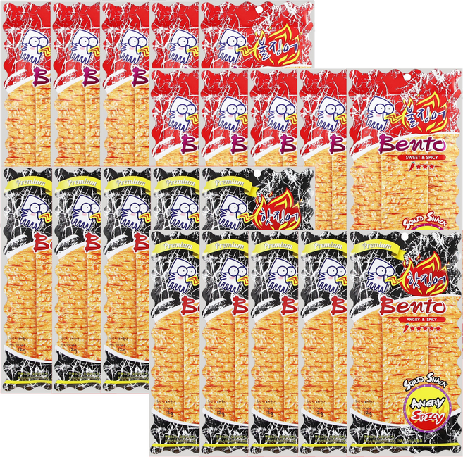 벤토 불징어 10개 + 벤토 핫징어 10개, 1세트