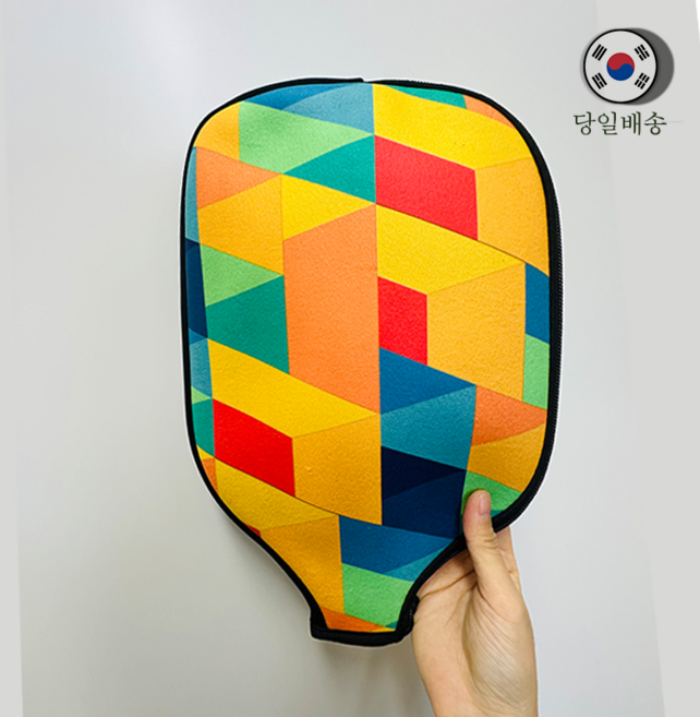 예쁜 디자인 피클볼 패들 라켓 커버 가방 3종, 1개, 3. 다색2