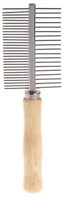 고양이 개와 호환되는 양면 반려동물 털 슬라이서 반려동물 그루밍 브러시 핸디 반려동물 털 제거기 엉킨 털 제거 언더코트 먼지 제거, Silver