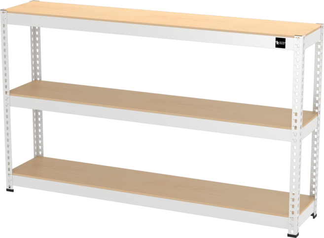 울트라랙 가로150cm 3단 모음 무볼트앵글 조립식앵글 선반 베란다선반 철제선반, 백색