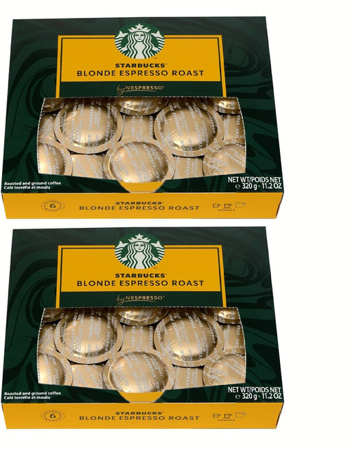 스타벅스 블론드 에스프레소 로스트 네스프레소 프로 기업용 파드 캡슐 50개 x 2박스 제니우스 모멘토