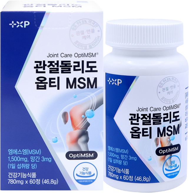 관절 돌리도 옵티 MSM 엠에스엠, 1박스, 60정
