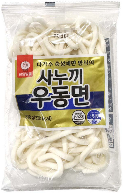 천일냉동 천일 사누끼 냉동우동면 230g X 5개 [업소용]