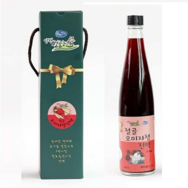 천연 유기농 오미자 600ml 진액 과즙 영양 건강 몸 좋은 향 맛 청 다과 홈카페 선물