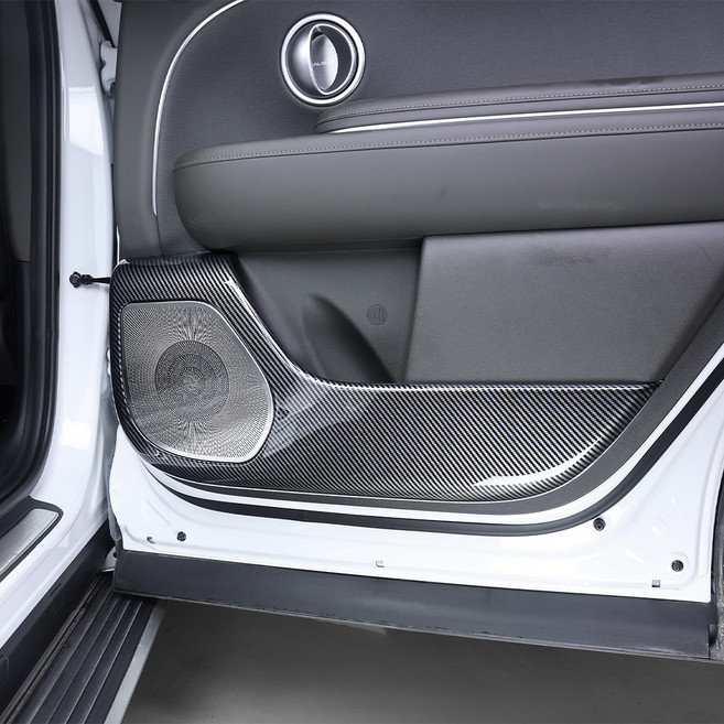 유투카 호환 디올뉴 팰리세이드 LX3 튜닝 용품 도어커버 카본 몰딩, [유광카본] 1열 도어커버 2P