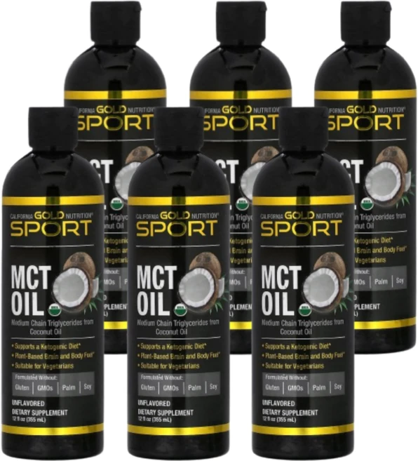 캘리포니아 골드 뉴트리션 CGN MCT 오일 355ml 6통, 6개 - 쿠팡