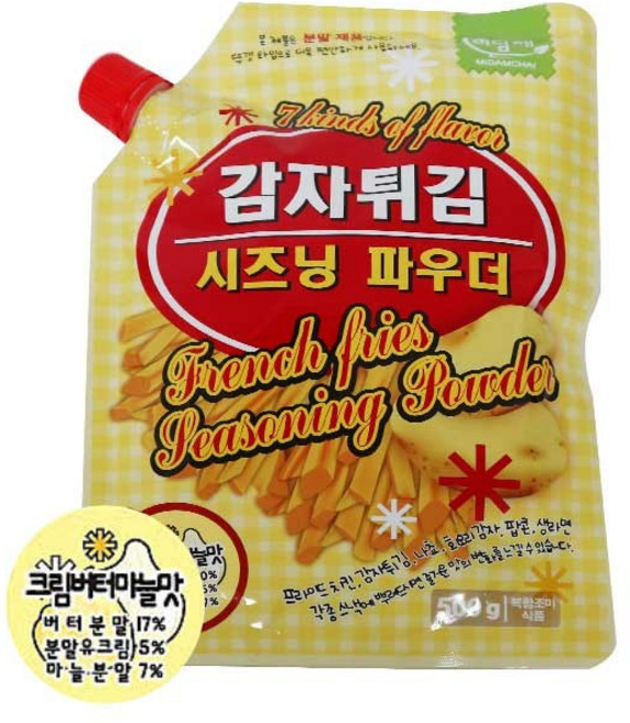 미담채 감자튀김 시즈닝 파우더 크림버터마늘맛, 500g, 1개