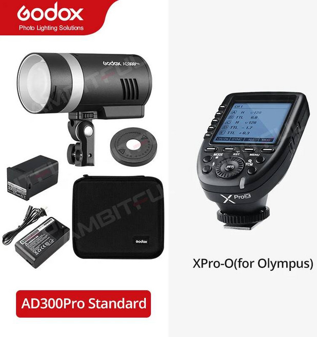 Godox 고독스 야외 플래시 라이트 캐논 니콘 소니 후지 올림푸스 펜탁스 300Ws TT, 프랑스, AD300PRO XPro-O