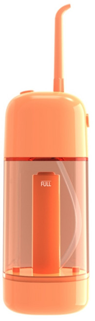 상쾌한 구강세정기 여행용 휴대용 임플란트 구강용품, 오렌지+가방