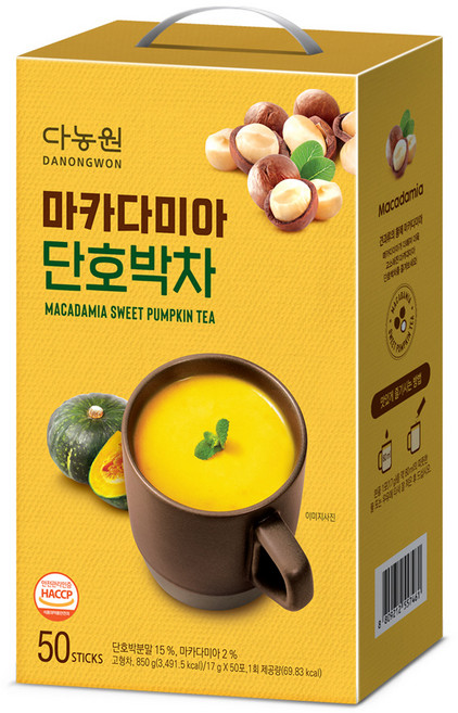 다농원 마카다미아 단호박차, 50개입, 1개, 17g