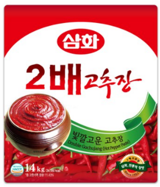 삼화식품 2배 고추장, 14kg, 6개