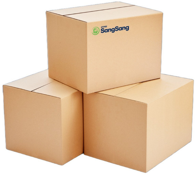 상자세상 알뜰형 TBG 택배박스 가로규격 100~ 500mm, 90개, 연한 갈색