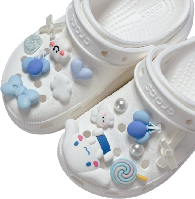 [14pcs] 신발꾸미기 파츠 참 세트 캐릭터 실내화 신발악세서리