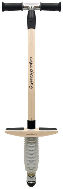 까사드로잉 어린이 감성 포고스틱 스카이콩콩 점핑놀이, 1개, 베이지