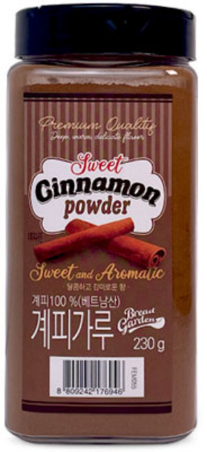 [브레드가든] 시나몬 계피 가루 분말 향신료, 230g, 1개