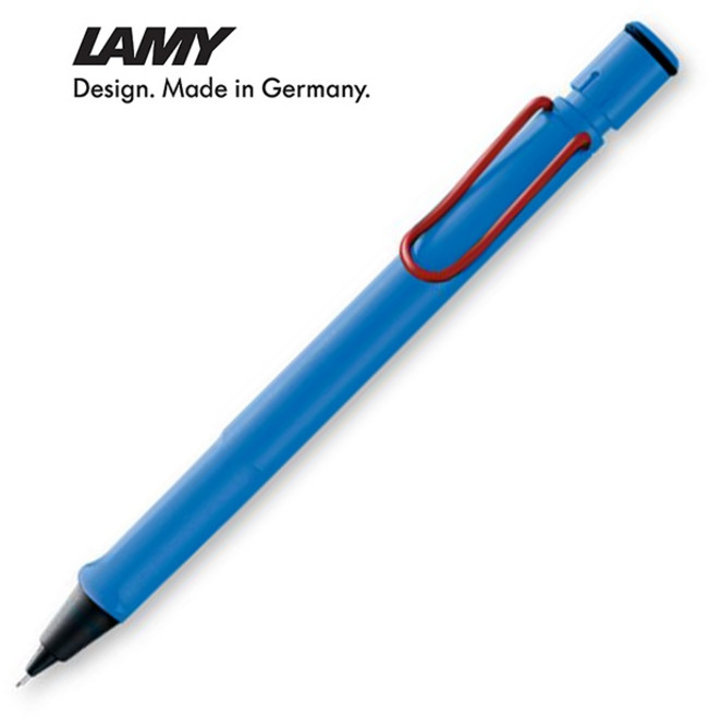 LAMY 사파리 샤프 프렌치 블루 + 지우개 세트, 0.5mm, 1세트