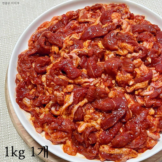 팜스제임 [국산 고추가루] 무항생제 오리주물럭 오리 주물럭 오리고기 슬라이스 (냉장), 1개, 1kg