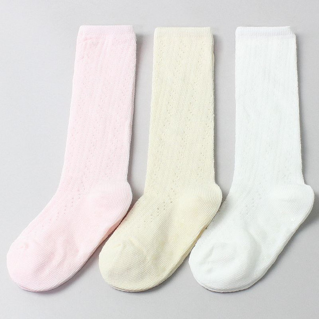 노디자인 H머랭 반장 동일 컬러 3켤레 유아 아동 아기 남아 여아 쿨 메쉬 봄 여름 가을 겨울 무지 니삭스 오버니 장목 주니어 키즈 어린이 유치원 선물 양말 세트