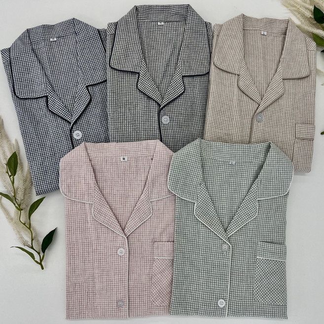 코지나잇 커플 긴팔 순면 잠옷