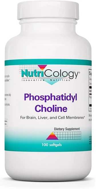 뉴트리콜로지 포스파티딜 콜린 소이 레시틴 100정 Choline, 1개 - 쿠팡