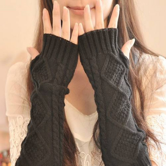 찐노마진몰 니트 롱 여성 팔토시 암워머 핸드워머