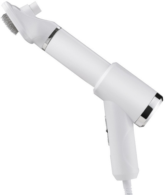 DsdMat 반려동물 드라이기 펫 에어 브러쉬 헤어 빗 건조+빗질 3단조절 강아지 고양이 애견용품 저소음 핸드형, 화이트, 1개