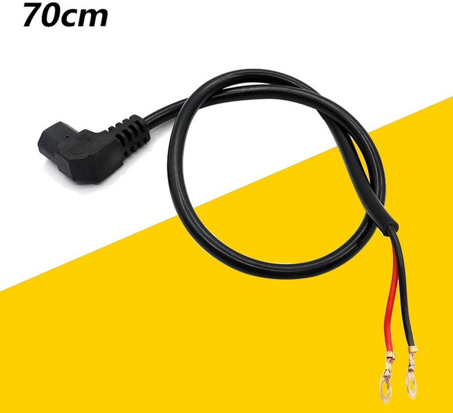 70cm 160cm 배터리 커넥터 케이블 충전 소켓 Citycoco 전기 스쿠터 팔꿈치 라인 액세서리 용 팔꿈치 라인 연장, 02 70cm, 1개